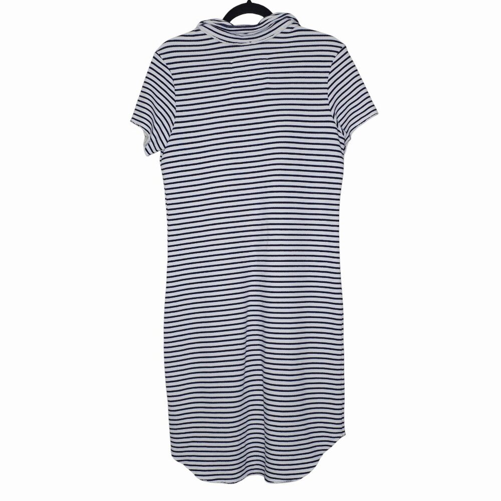 Frank & Eileen Lauren Polo Mini Dress Navy French Stripe Triple Fleece Size XS - Picture 7 of 11